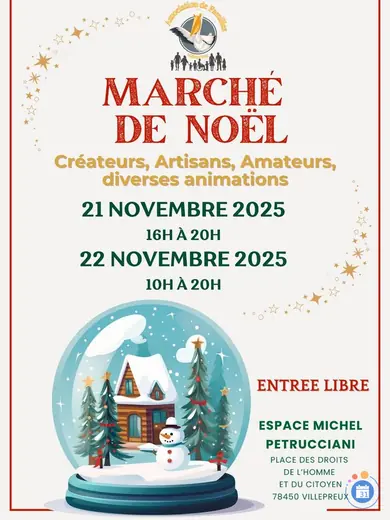 Affiche Marché de Noël 2025 de l'AFV78450