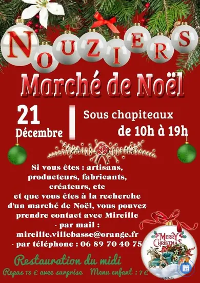 Affiche Marché de Noël