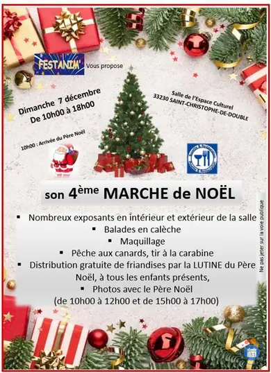 Affiche 4ème MARCHE de NOËL
