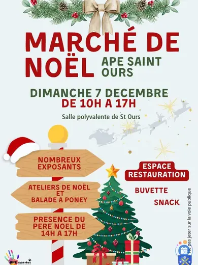 Affiche Marché de Noël de l'APE