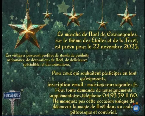 Affiche Coursegoules fête Noël