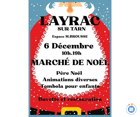 Affiche Marché de Noël d'artisans créateurs