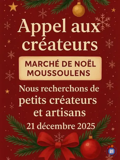 Affiche Marché de Noël du comité des fêtes