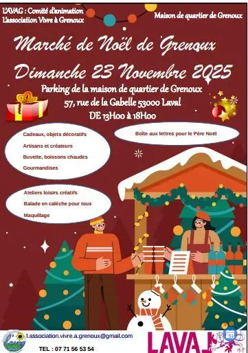 Affiche Marché de Noël de Grenoux