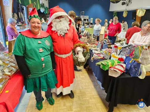 Affiche Marche de noel artisanal et gastronomique