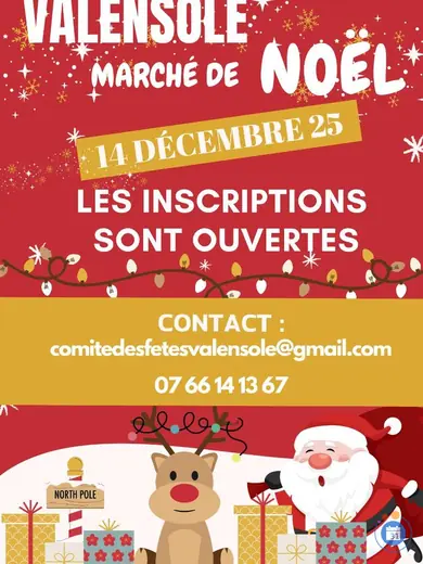 Affiche Marché de Noël VALENSOLE