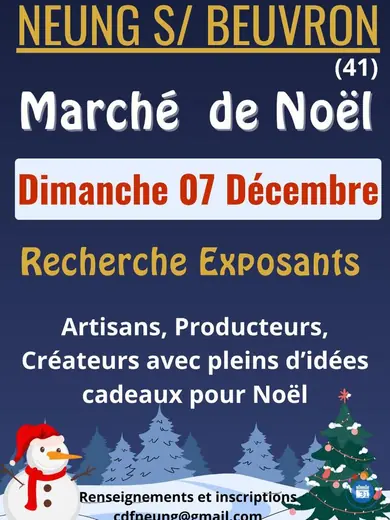 Affiche Marché de Noël