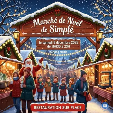 Affiche Marché de Noël à Simplé