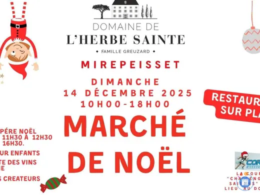 Affiche Le marché de Noël du Domaine de l'Herbe Sainte