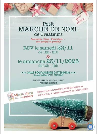 Affiche 9ème Petit marché de Noël des Créateurs