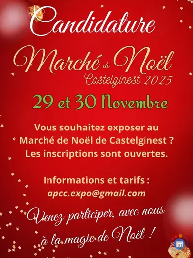 Affiche Marché de Noël de castelginest