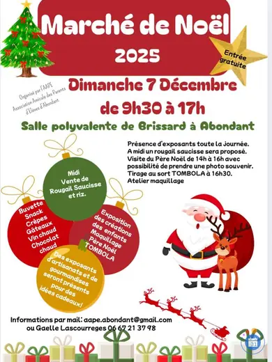 Affiche Marché de Noël 2025 de l'AAPE