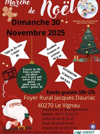 Affiche Marché de Noël