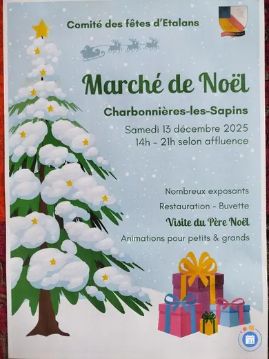 Affiche Marché de Noël