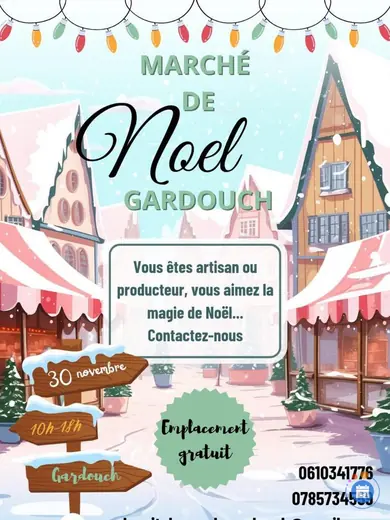 Affiche Marché de Noël de Gardouch