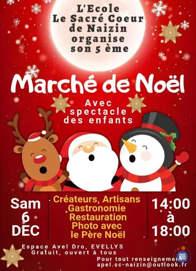 Affiche Marché de Noël NAIZIN