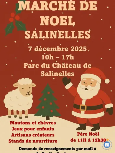 Affiche Marché de Noël de Salinelles