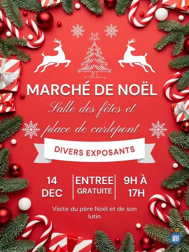 Affiche Marché de Noël