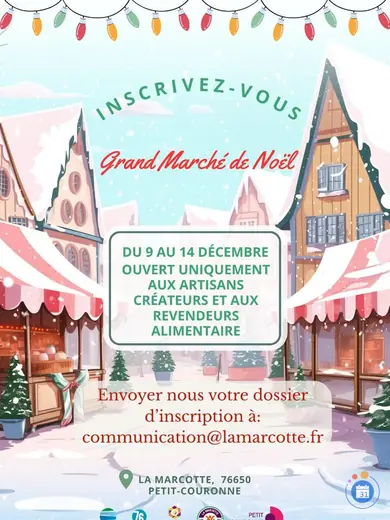 Affiche Marché de Noël de La Marcotte