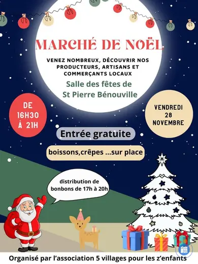 Affiche marché de Noel