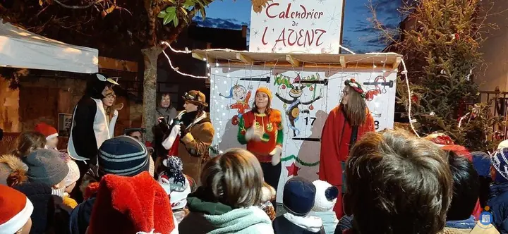 Affiche Marche de noel de la ville de guidel