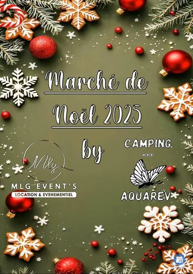 Affiche Marché de Noël d'Aquarev
