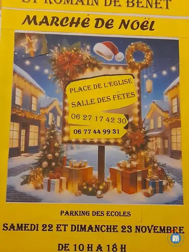 Affiche marché de noel