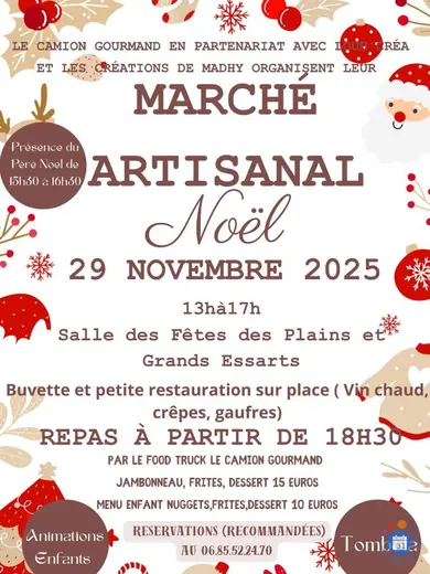 Affiche Marché de Noël artisanal