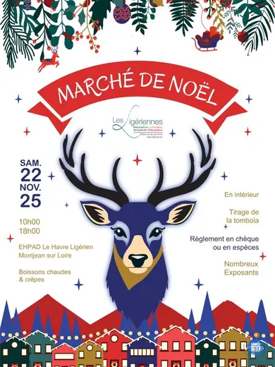 Affiche Marché de Noel en intérieur