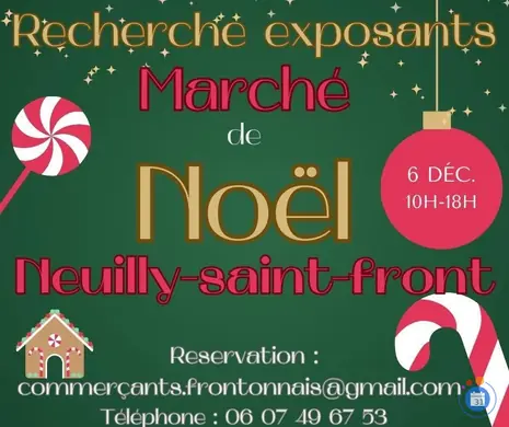 Affiche Marché de Noël Neuilly-saint-front