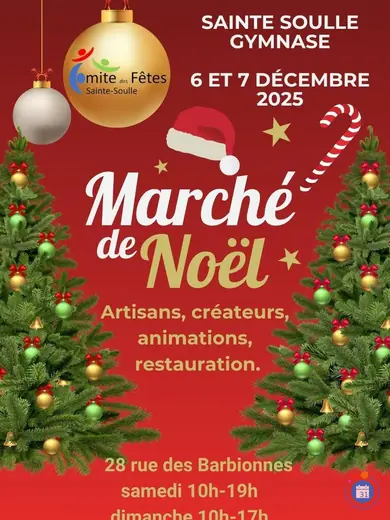 Affiche Marché de Noël de Sainte-Soulle