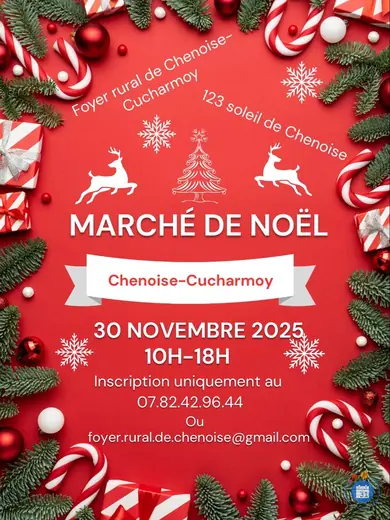 Affiche Marché de Noël .