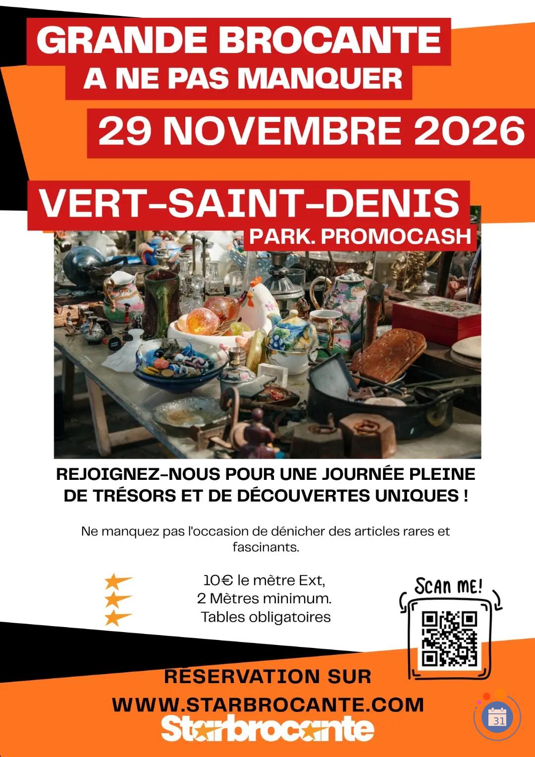 Image Derniere brocante de L'année Promocash Vert Saint Denis (photo 1)