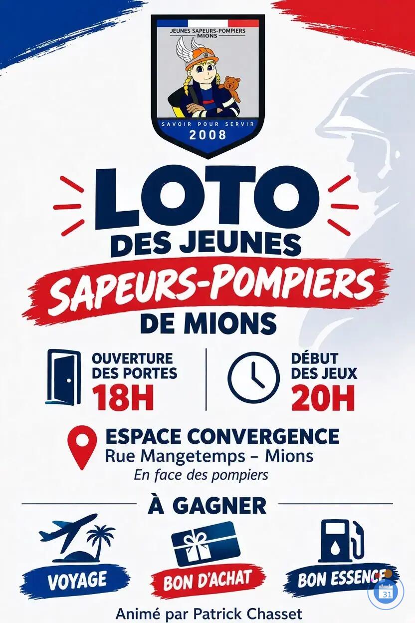 Image loto des jeunes sapeurs pompiers de Mions (photo 1)