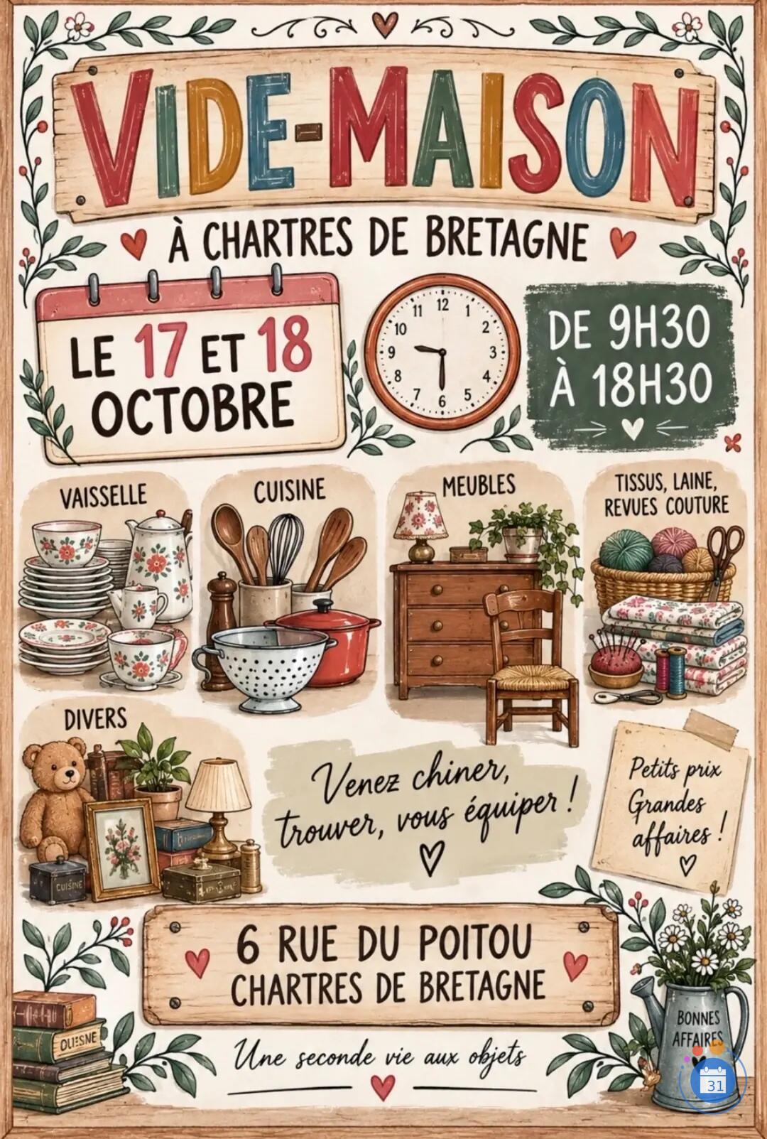 Image Vide Maison Chartres de Bretagne (photo 1)