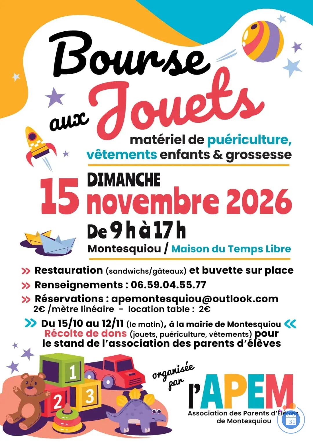 Image Bourse aux jouets, puériculture, vêtements enfants et grossesse (photo 1)
