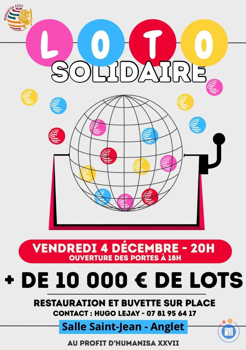 Image Loto solidaire - HUMAN'ISA (photo 1)