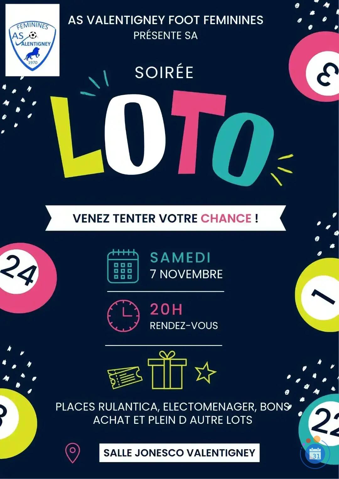 Image loto de l as foot feminines valentigney (photo 1)