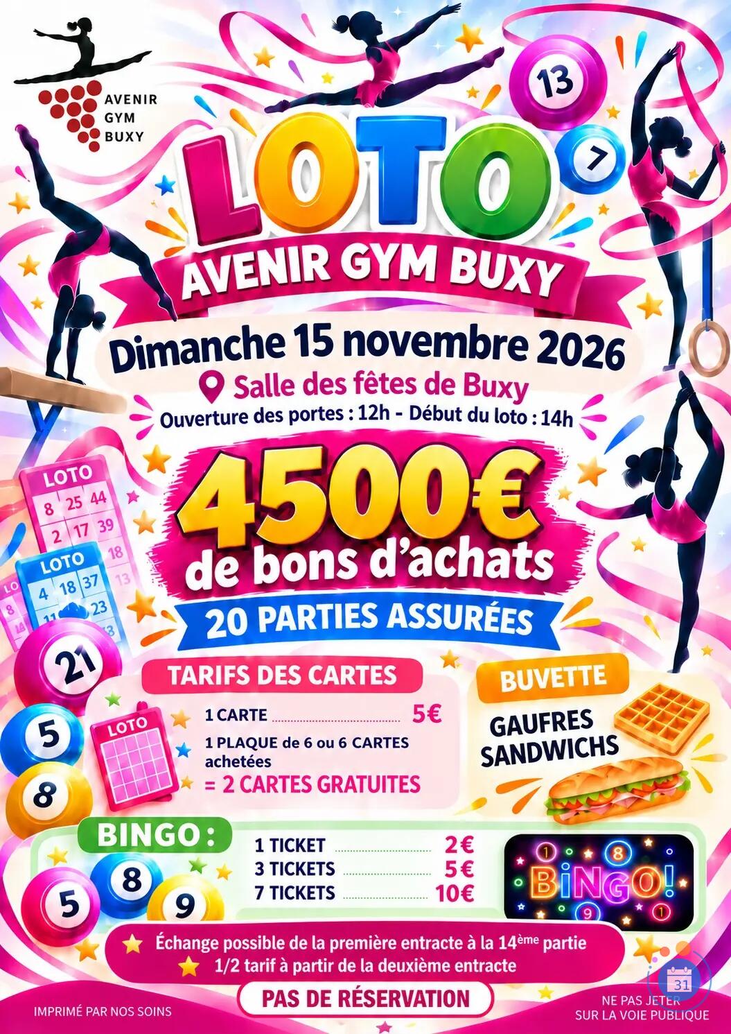 Image LOTO AVENIR GYM BUXY (photo 1)