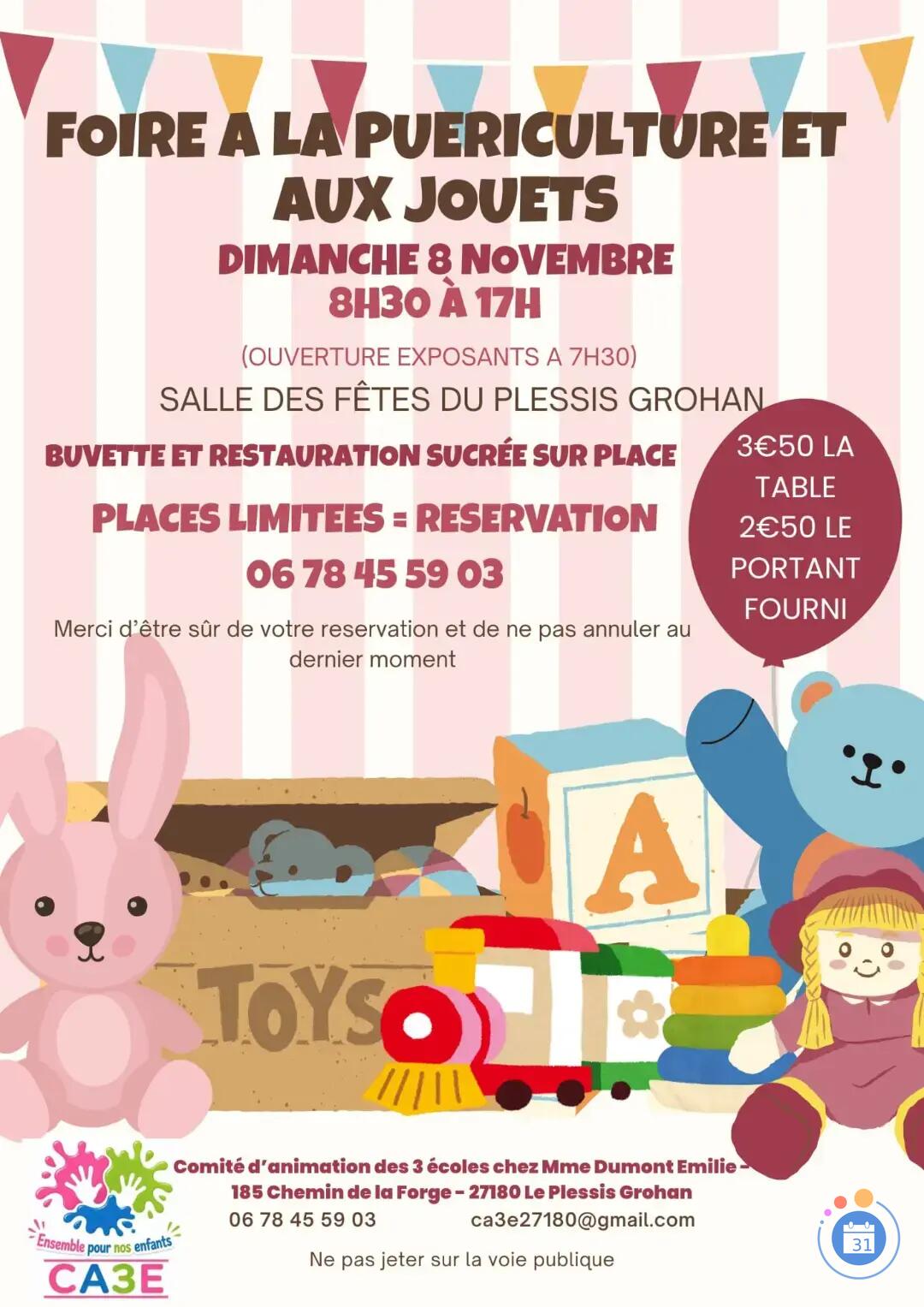 Image Foire à la puériculture et aux jouets du CA3E (photo 1)
