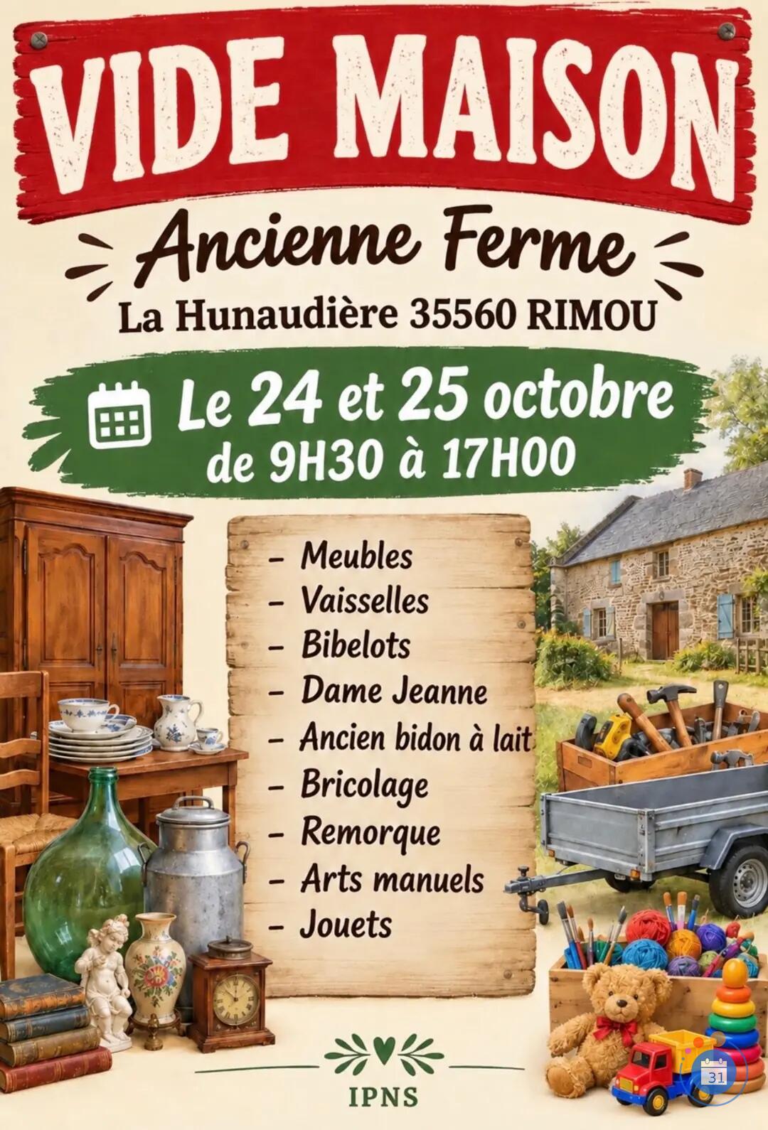 Image Vide Maison ancienne ferme (photo 1)