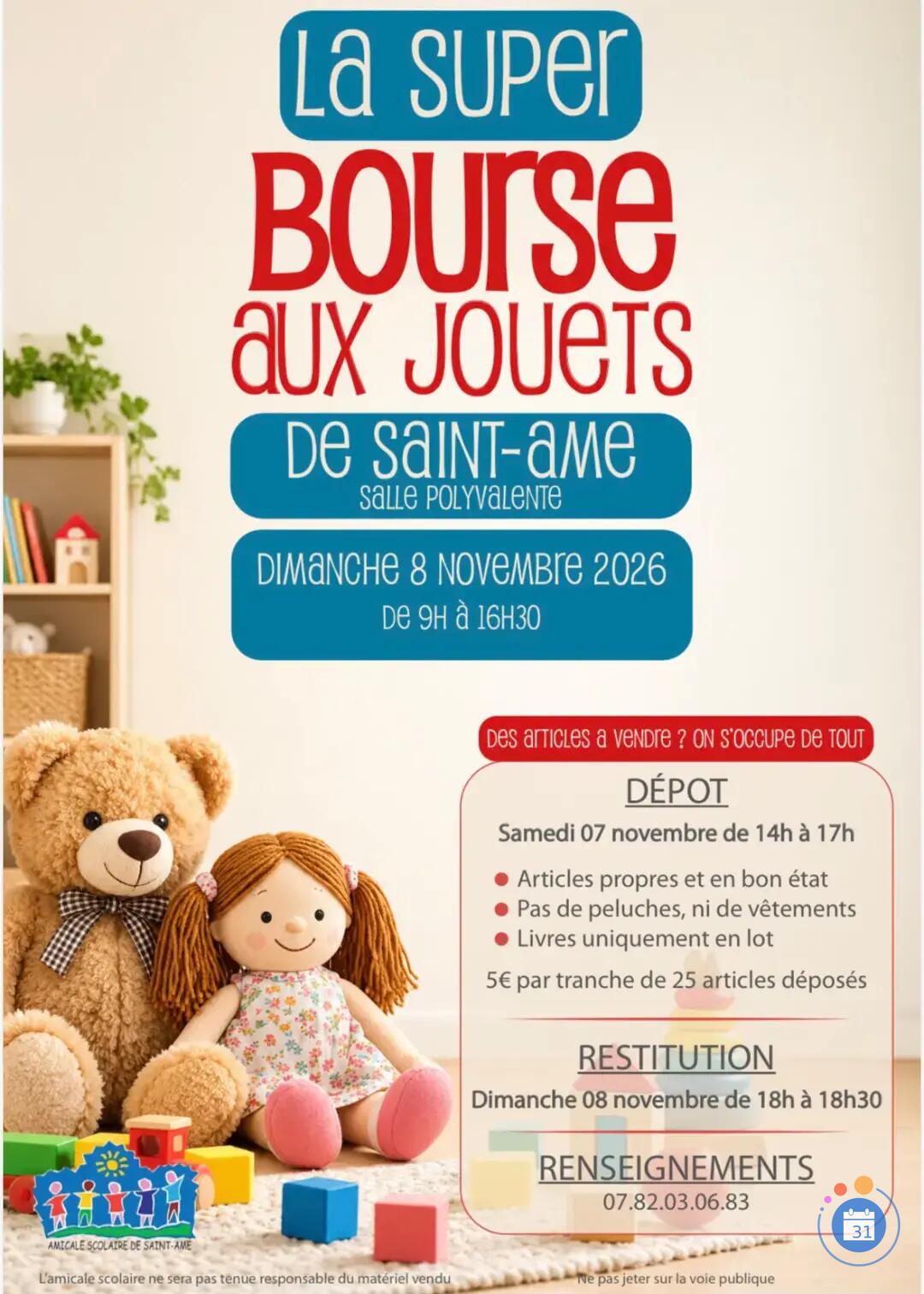 Image Bourse aux jouets Saint Amé (photo 1)