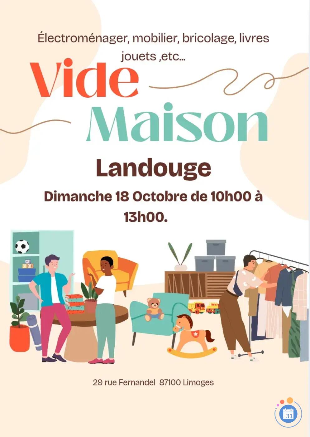 Image Vide maison 🏠 Limoges/Landouge des nouveautés (photo 1)