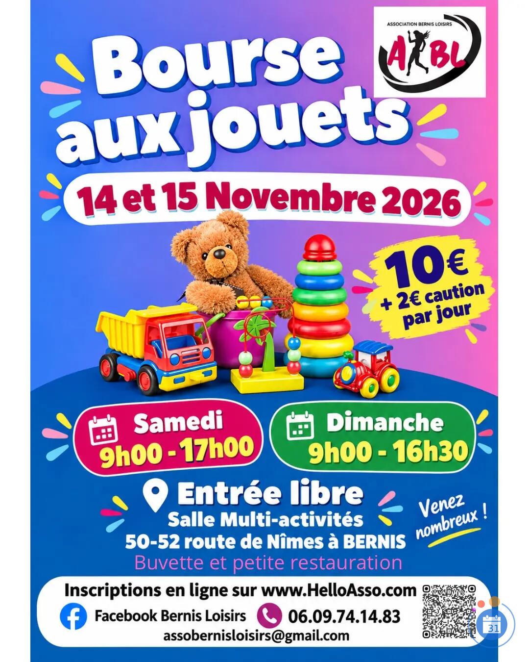 Image BOURSE AUX JOUETS (photo 1)