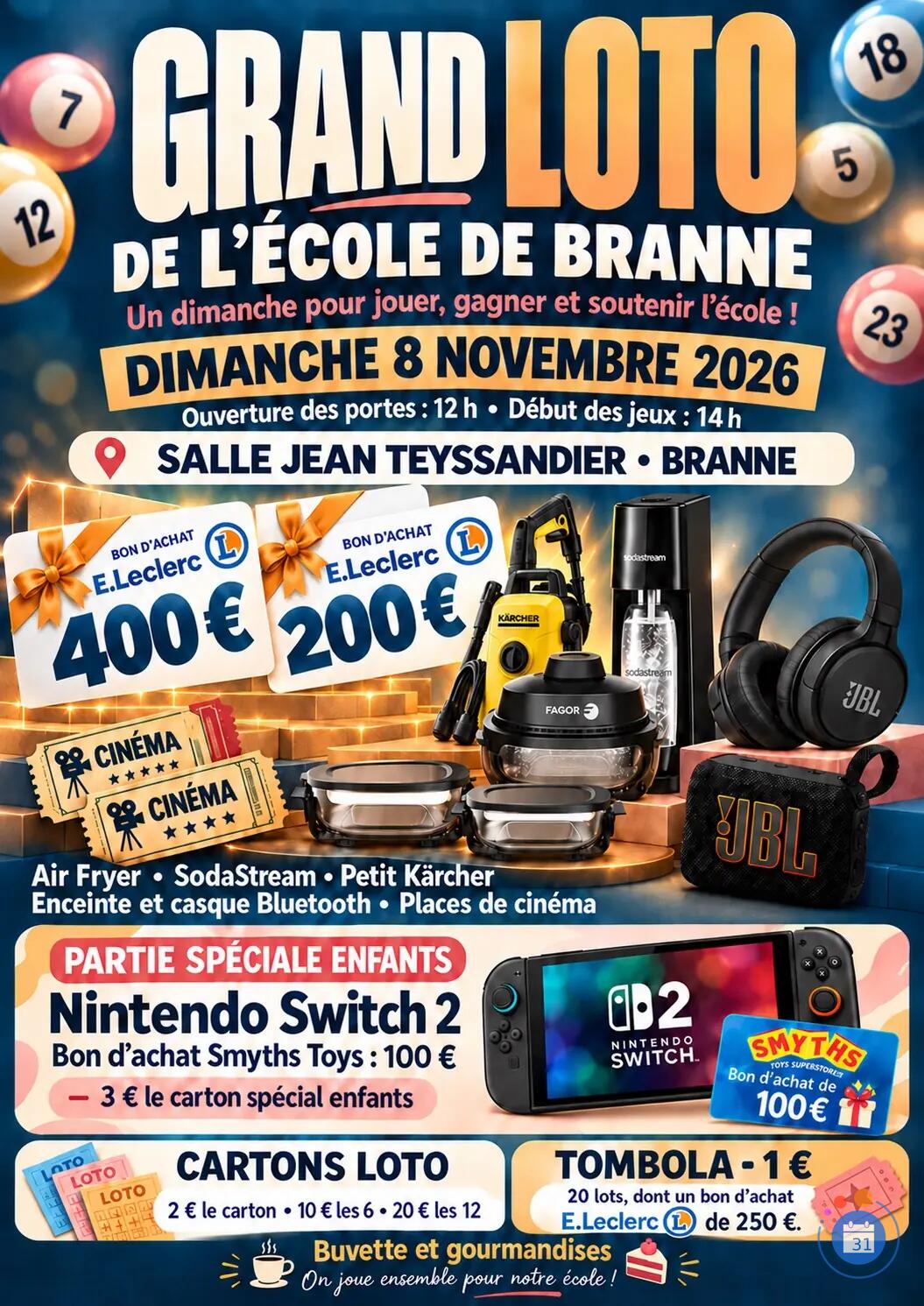 Image Loto de l’école de branne (photo 1)