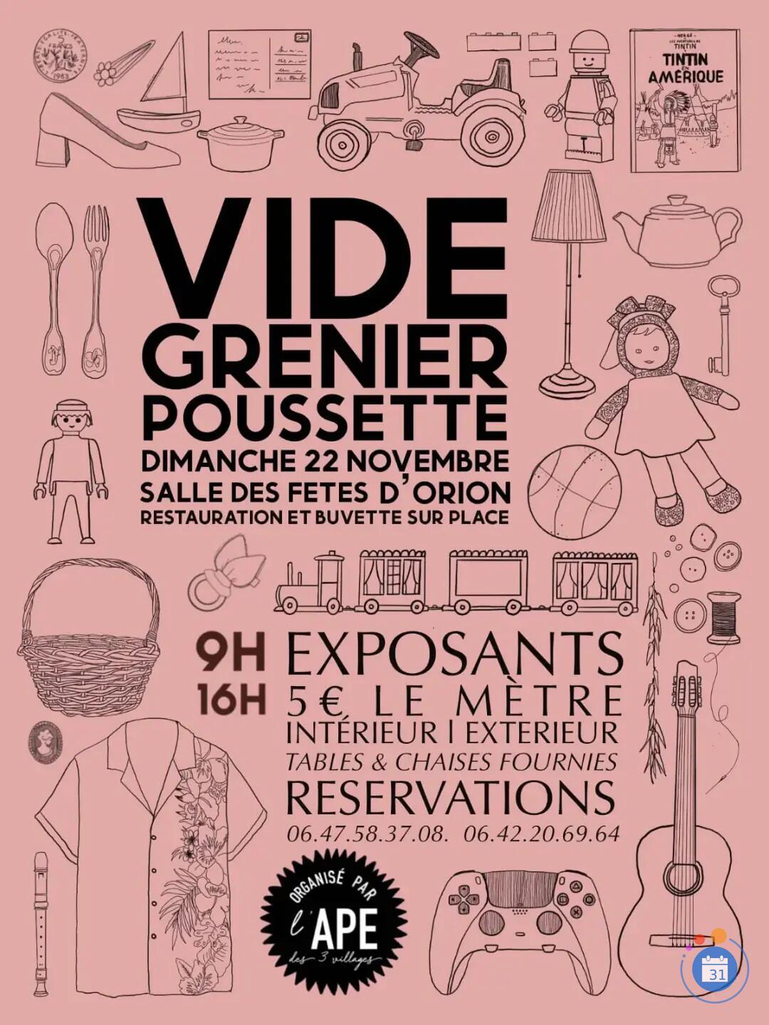 Image Vide grenier vide poussette (photo 1)