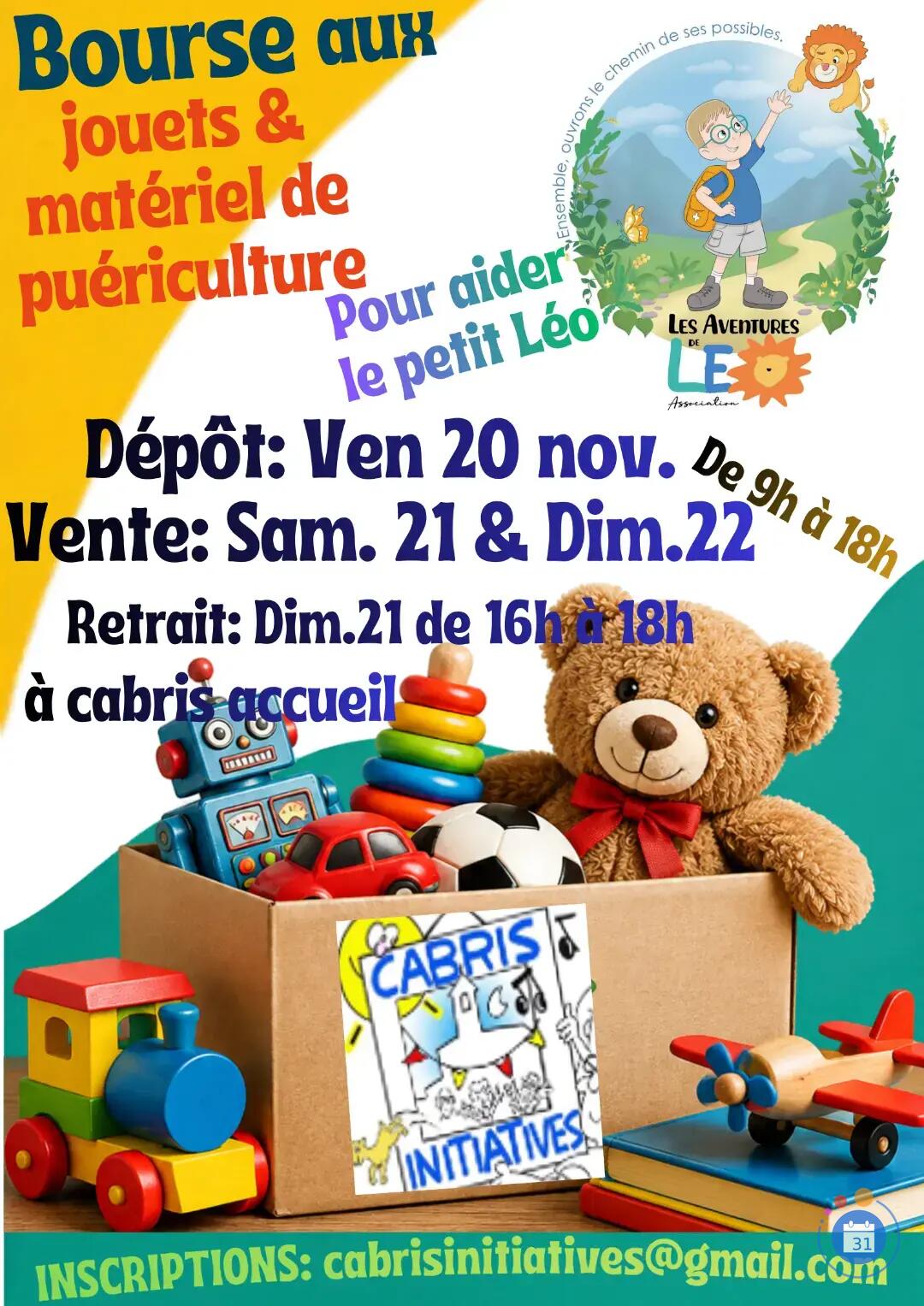 Image BOURSE AUX JOUETS ET MATÉRIEL DE PUÉRICULTURE (photo 1)