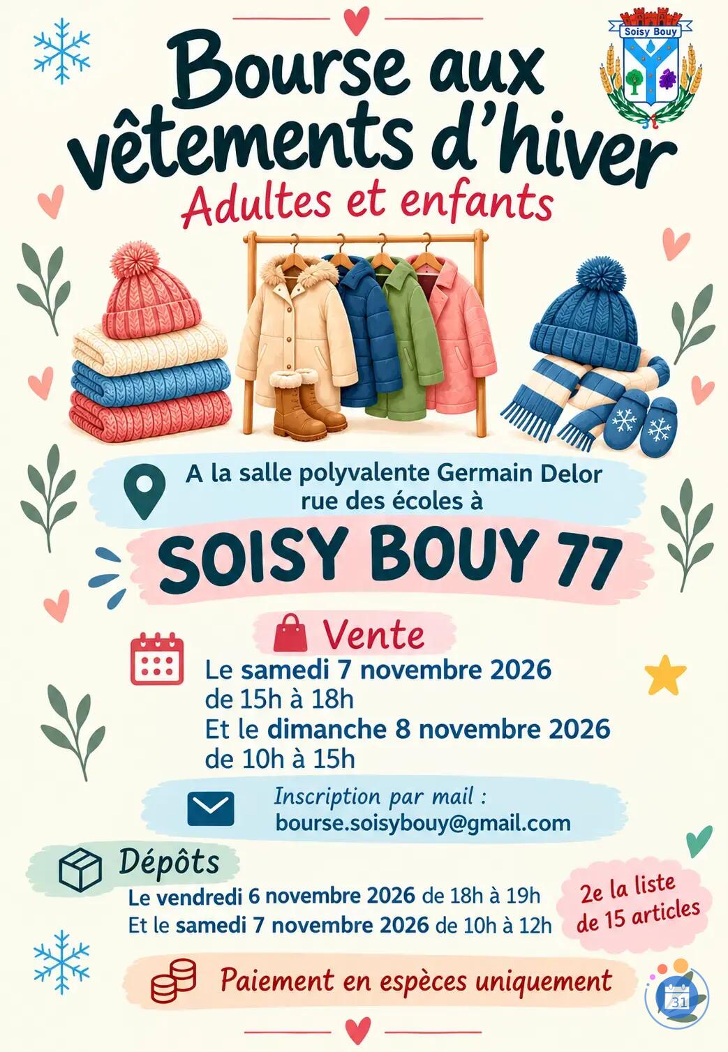 Image Bourse aux vetement adultes enfants (photo 1)