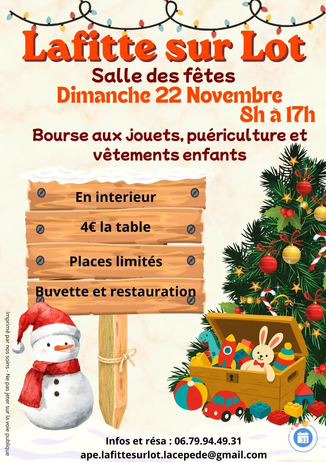 Image Bourse aux jouets, matériel de puériculture, vêtements enfants (photo 1)