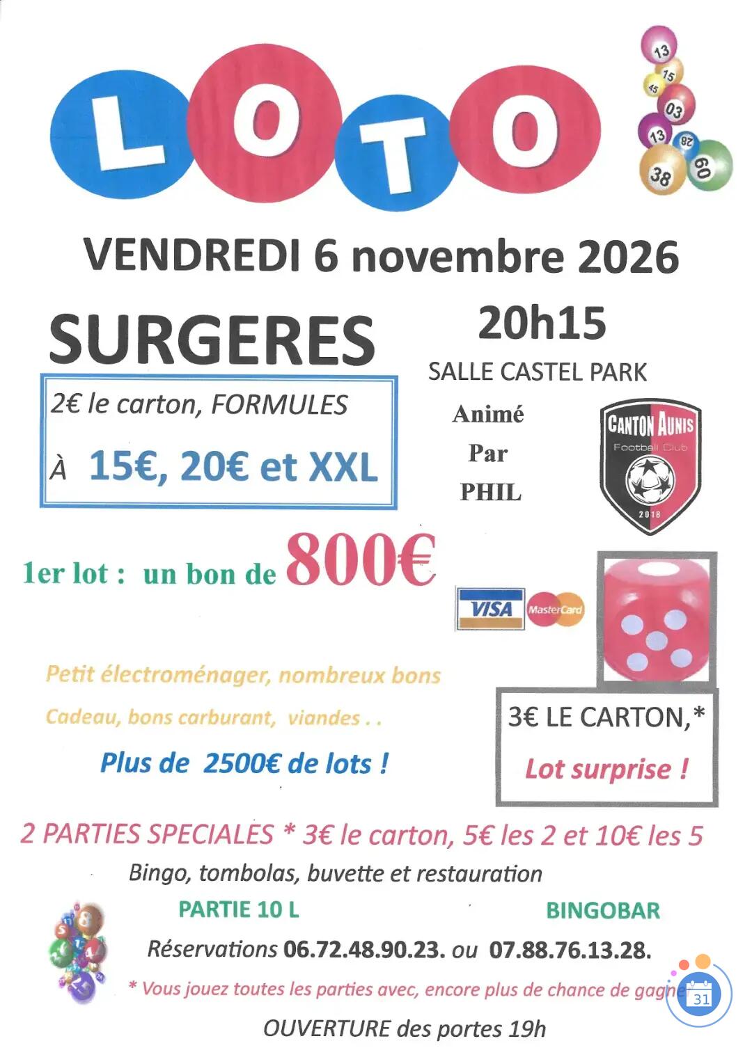 Image loto canton aunis football club animé par Phil (photo 1)